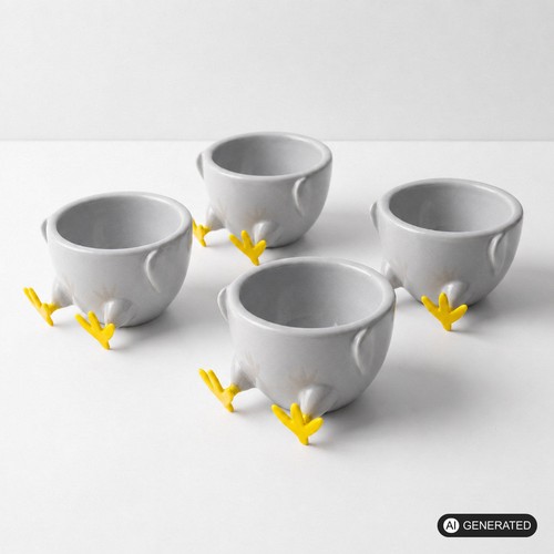 Eierbecher kükenoptik - eierbecher, in