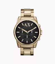 Armani Exchange Herren Armbanduhr 45mm | AX2095 Chronograph Goldfarben/Edelstahl