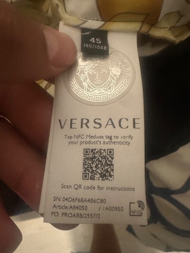 Versace seidenhemd extra - versace,