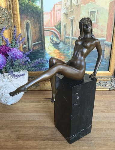 Bronzefigur jungfrau bronze - bronzefigur,