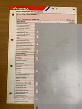 HONDA MONTESA NS-1 DC03 1996 Original Werkstatt-Datenblatt und Serviceplan