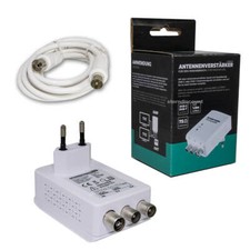 2 TV Geräte Verstärker für Kabelfernsehen 2 x 20 dB DVB-C / C2 T2 I-M HD UHD 4K