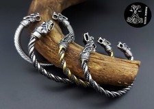 ?? Armreif Stainless Steel Edelstahl Drache Schlange Armband Gold Silber ??