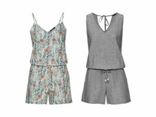 Damen Leinen Jumpsuit