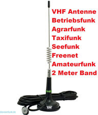 VHF MiniMag Magnet ANTENNE 136-174 MHz AMATEURFUNK BETRIEBSFUNK FREENET TAXIFUNK