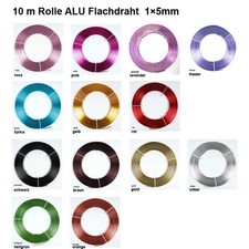10m Aluminium Flachdraht 5x1mm