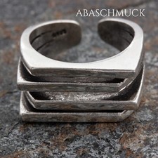 Silberring Silber 925 Ring Verstellbar Offen  R920 flexibel, modern, massiv