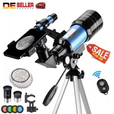 70/400 Teleskop Astronomie Kinder Einsteiger mit Handy Adapter Stativ Geschenk