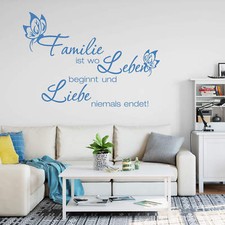 Wandtattoo Familie ist wo