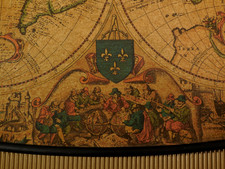 antik Servier Tablett groß