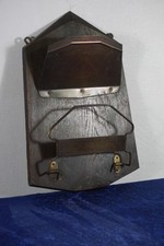 Art deco Zeitungshalter Wand Wandhalter Zeitschriften Couranten Eiche 1930er