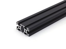 Aluminiumprofil schwarz 30x60