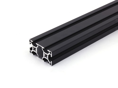 Aluminiumprofil schwarz 30x60