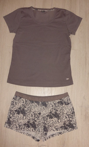 Shorty damen grau - damen, grau/weiß