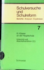 10. Klasse an der Hauptschule