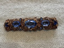 Vintage Brosche Messing mit