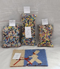 ca.1946 Gramm DDR Glasperlen und Untersetzer aus Glas Perlen Bastler