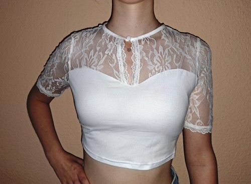 Dirndl bluse mit ausschnitt - bluse,