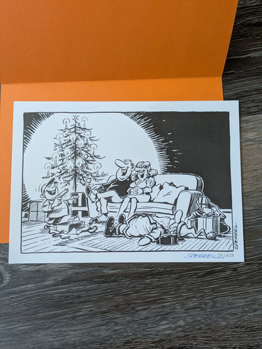 Comic weihnachtskarte - comic,