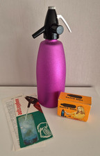 DDR Konvolut Autosyphon Soda + Kapseln + Anleitung Vintage-Deko für Bar Sprudler