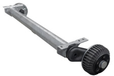 Gebremste AL-KO COMPACT Achse für schwere Anhänger und Autotransporter 1500kg 12