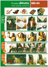 Safety card alitalia - safety, /