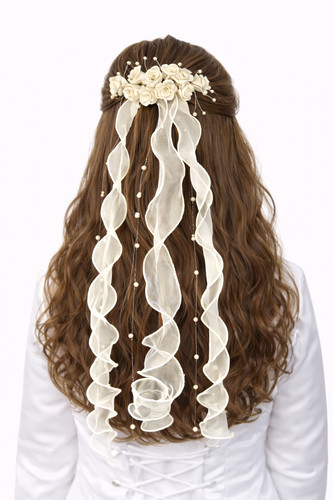 Kopfschmuck haarschmuck creme - kopfschmuck,