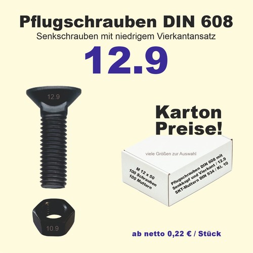 Pflugschrauben din 608 - din,