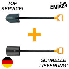 Fiskars Set bestehend aus Solid Gärtnerspaten spitz und Solid Gärtnerspaten rund