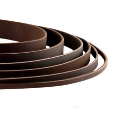 Lederband Lederriemen Lederbänder flach - 2/3/4/5/8/10/15/20/25/30/35/40 mm