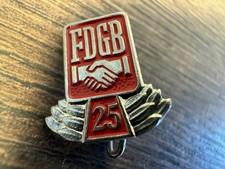 DDR FDGB Abzeichen 25 Jahre Mitgliedschaft Jubiläum