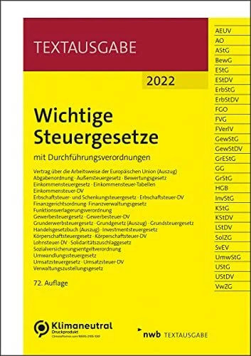 Wichtige steuergesetze mit - wichtige,