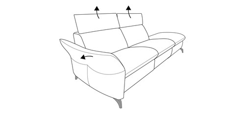 Sofa himolla sitzer - sofa, 2,5