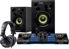 Hercules DJ Starter Kit – Komplettes DJ-Set mit DJControl Starlight Controller, 