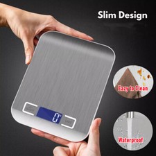 Küchenwaage 10KG/1g Digital Edelstahl LCD Electronic Grammwaage Haushaltswaage