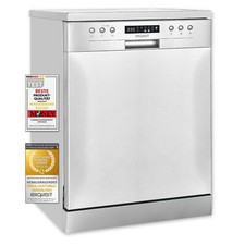 	Exquisit Geschirrspüler GSP9414-030D inox | Spülmaschine 60 cm | Aquastop