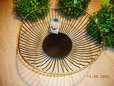 Deko Draht Korb gold schwarz : 30x11x13 cm Metallkorb Drahtkorb Korb