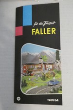 FALLER AMS PROSPEKT KATALOG NEUHEITEN 1963/64 DM 2 SEITEN DINA4 MIT PREISEN