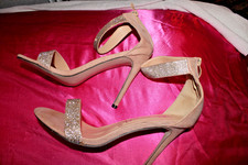 High heels Sandalen, beige