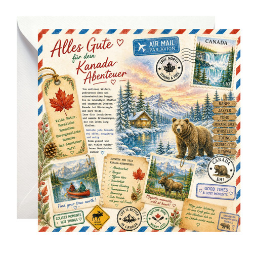 Kanada karte geschenk für - kanada,