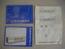  TELEFUNKEN operette hifi 201,Schaltplan +  Bedienungsanleitung + Sendertabelle