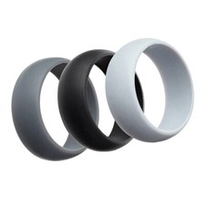 3x Silikon-Fingerring-Band