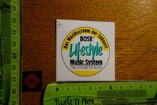 Alter Aufkleber HiFi AutoRadio TV Lautsprecher BOSE Music System Lifestyle (A)