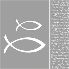 20 Servietten Glaube Fisch