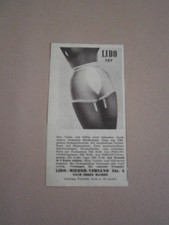 Werbung Reklame 1957 LIDO MIEDER-VERSAND Perlon Miederhöschen mit Strapsen