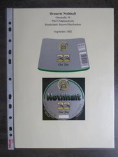 Bieretiketten, Bayern, Marktredwitz, Brauerei Nothhaft GmbH & Co. KG