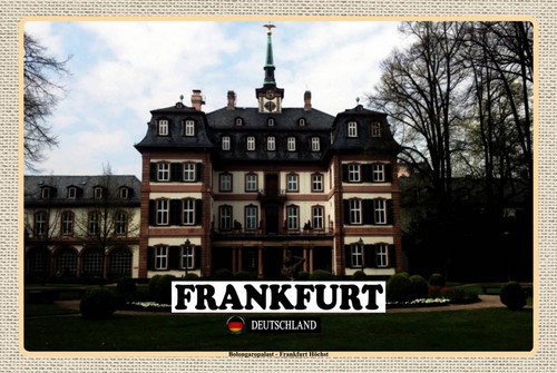 Holzschild 12x18 frankfurt - holzschild,