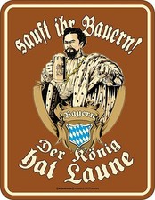 Bayern blechschild sauft ihr - blechschild,