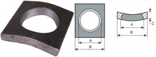 Vorschweißplatten gebogen