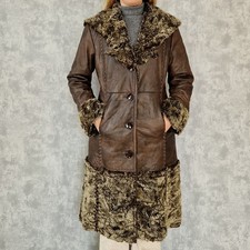 Damen Ledermantel Gr 38 M